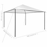 Gazebo 4x4x3 m White 180 g/m²