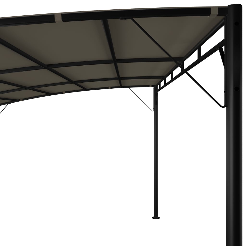 Garden Sunshade Awning 4x3x2.55 m Taupe