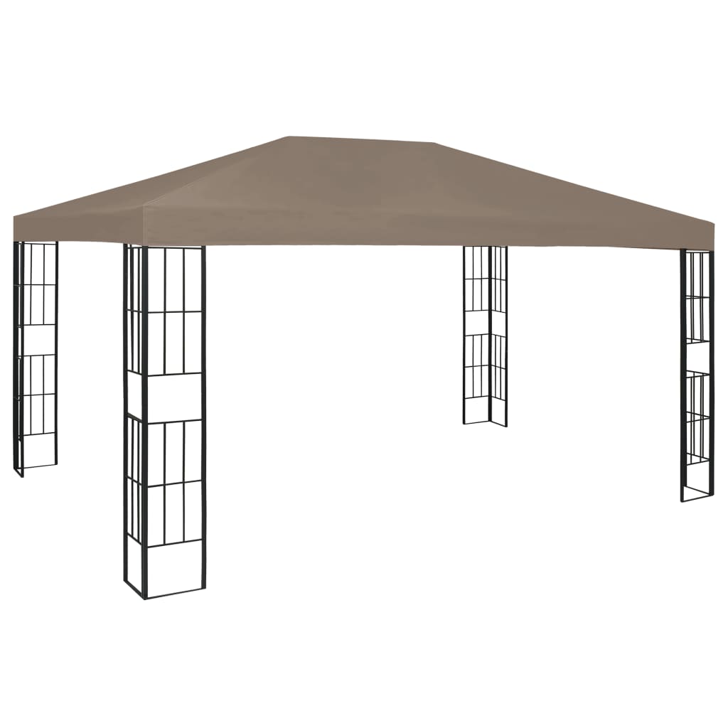 Gazebo 4x3 m Taupe