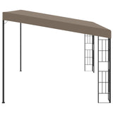Wall-mounted Gazebo 4x3 m Taupe Fabric