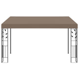 Wall-mounted Gazebo 4x3x2.5 m Taupe