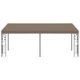 Wall-mounted Gazebo 6x3x2.5 m Taupe