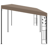 Wall-mounted Gazebo 6x3x2.5 m Taupe