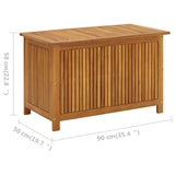 Garden Storage Box 90x50x58 cm Solid Acacia Wood