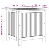 Garden Storage Box 60x50x58 cm Solid Acacia Wood
