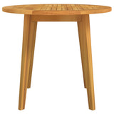 Garden Table Ø85x75 cm Solid Wood Acacia