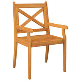 Outdoor Dining Chairs 3 pcs Solid Wood Acacia