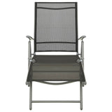 3 Piece Garden Lounge Set Textilene and Aluminium Silver