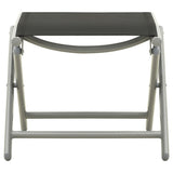 3 Piece Garden Lounge Set Textilene and Aluminium Silver