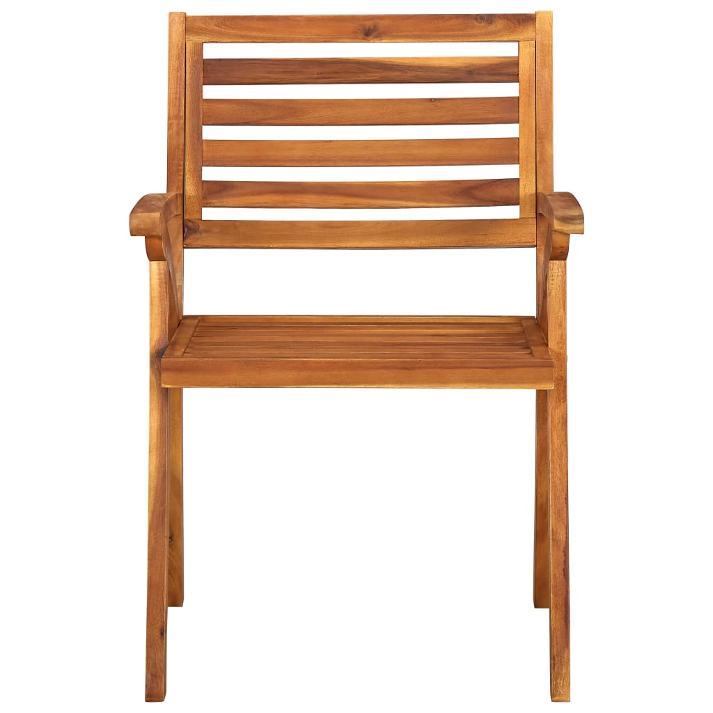 Garden Chairs 2 pcs Solid Acacia Wood