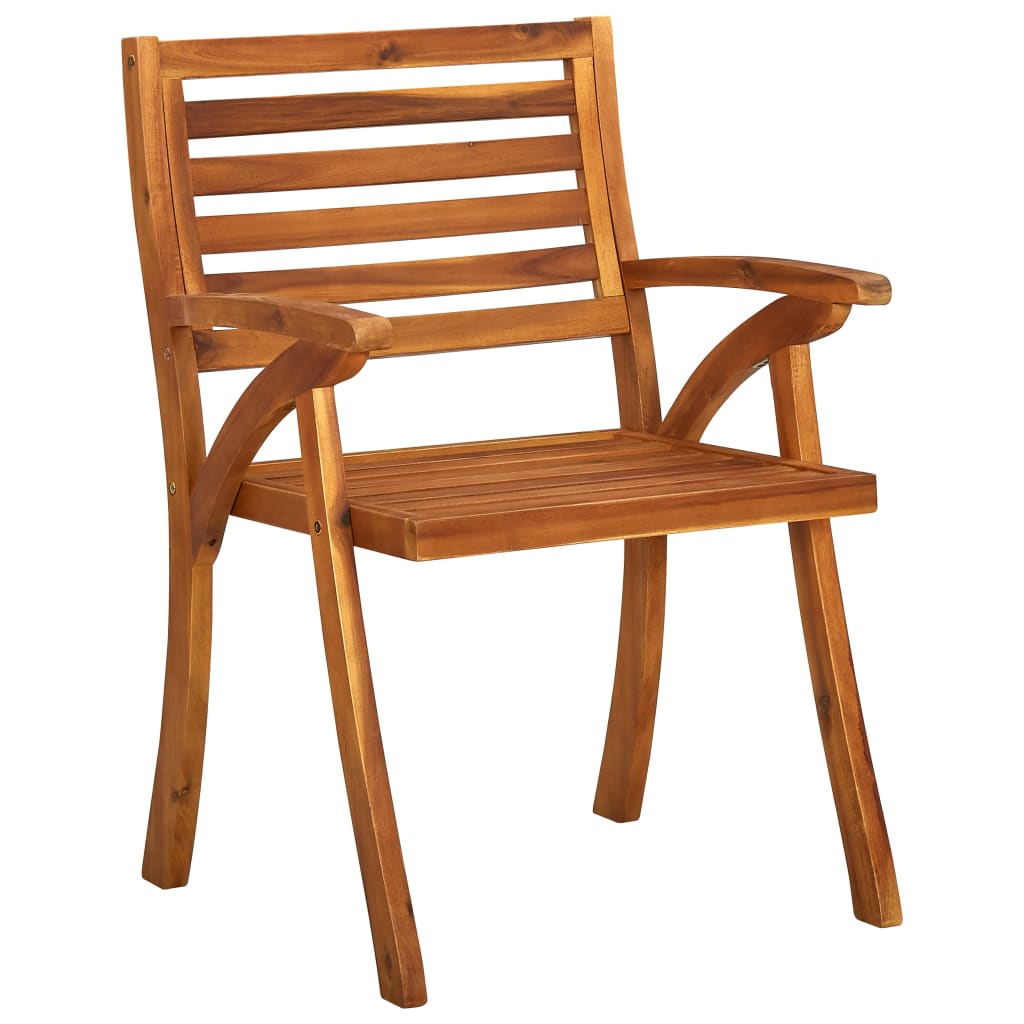 Garden Chairs 2 pcs Solid Acacia Wood