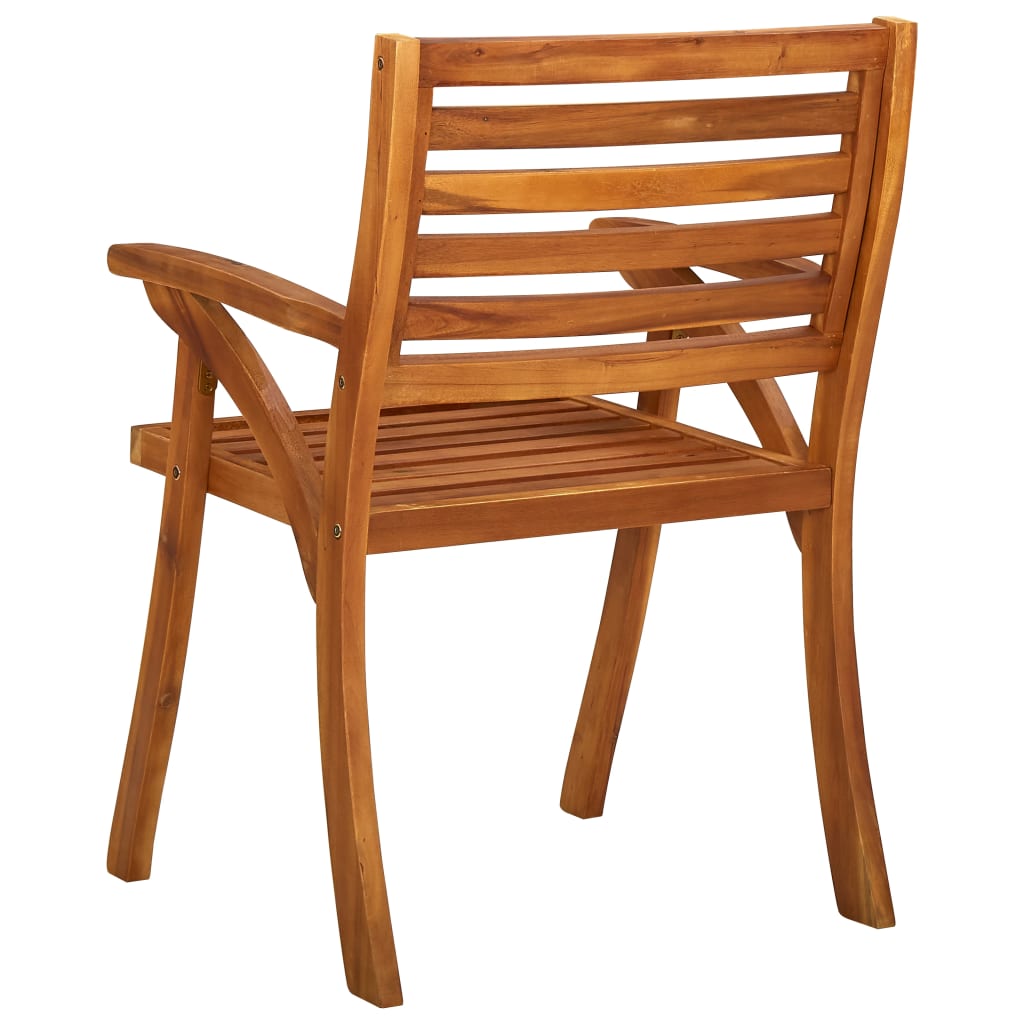 Garden Chairs 2 pcs Solid Acacia Wood