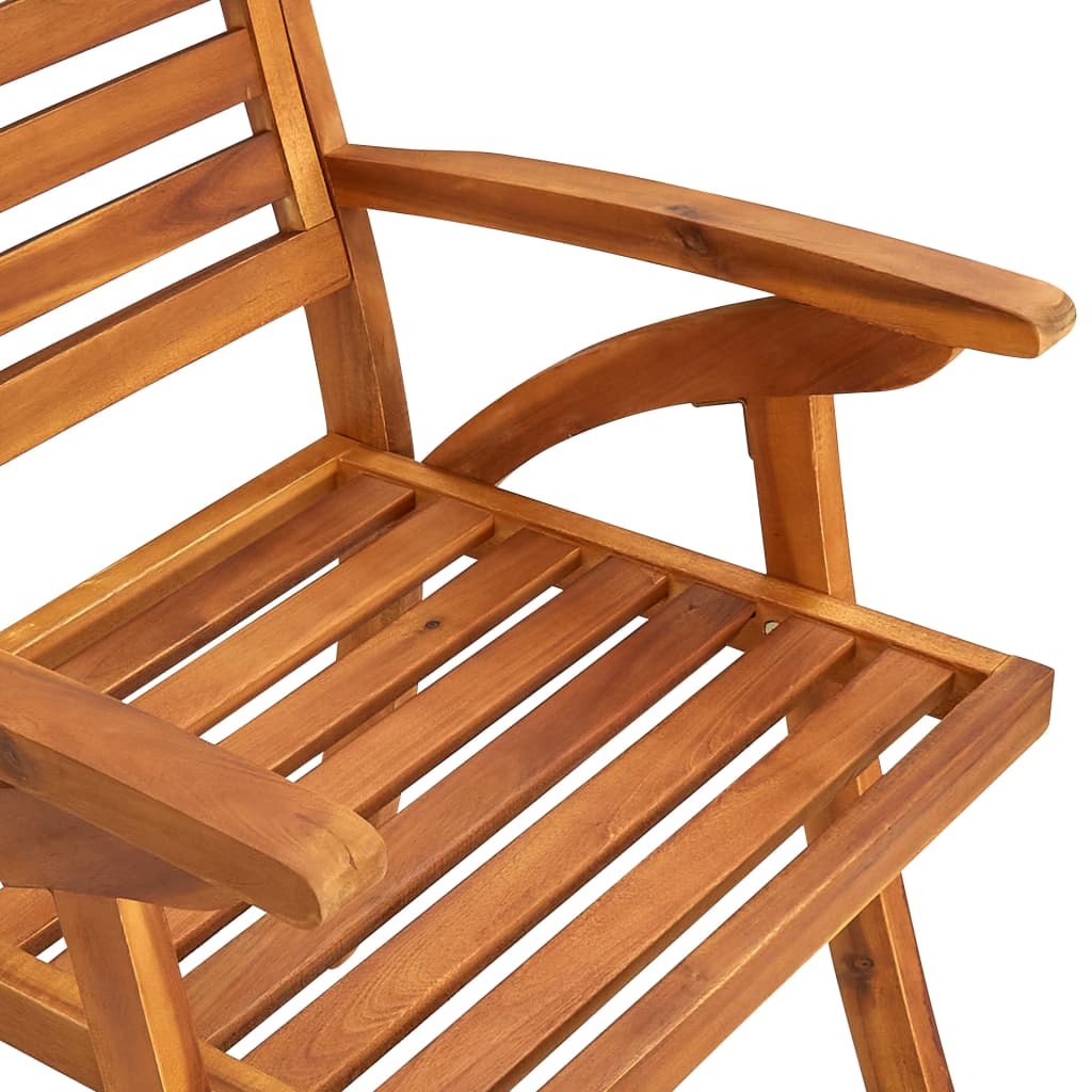 Garden Chairs 2 pcs Solid Acacia Wood