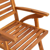 Garden Chairs 2 pcs Solid Acacia Wood