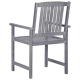 Garden Chairs 4 pcs Solid Acacia Wood Grey