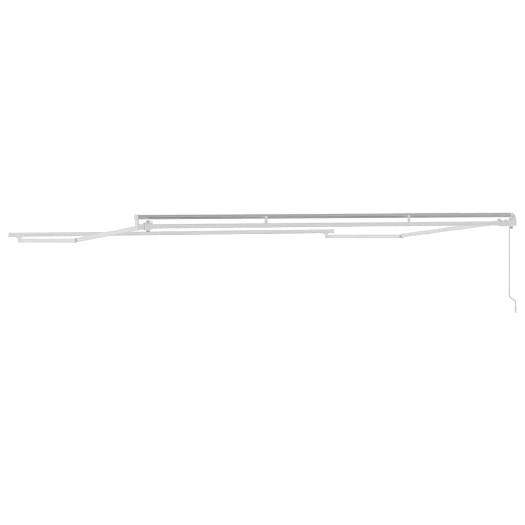 Awning Manual White 5 x 3.5 m Metal