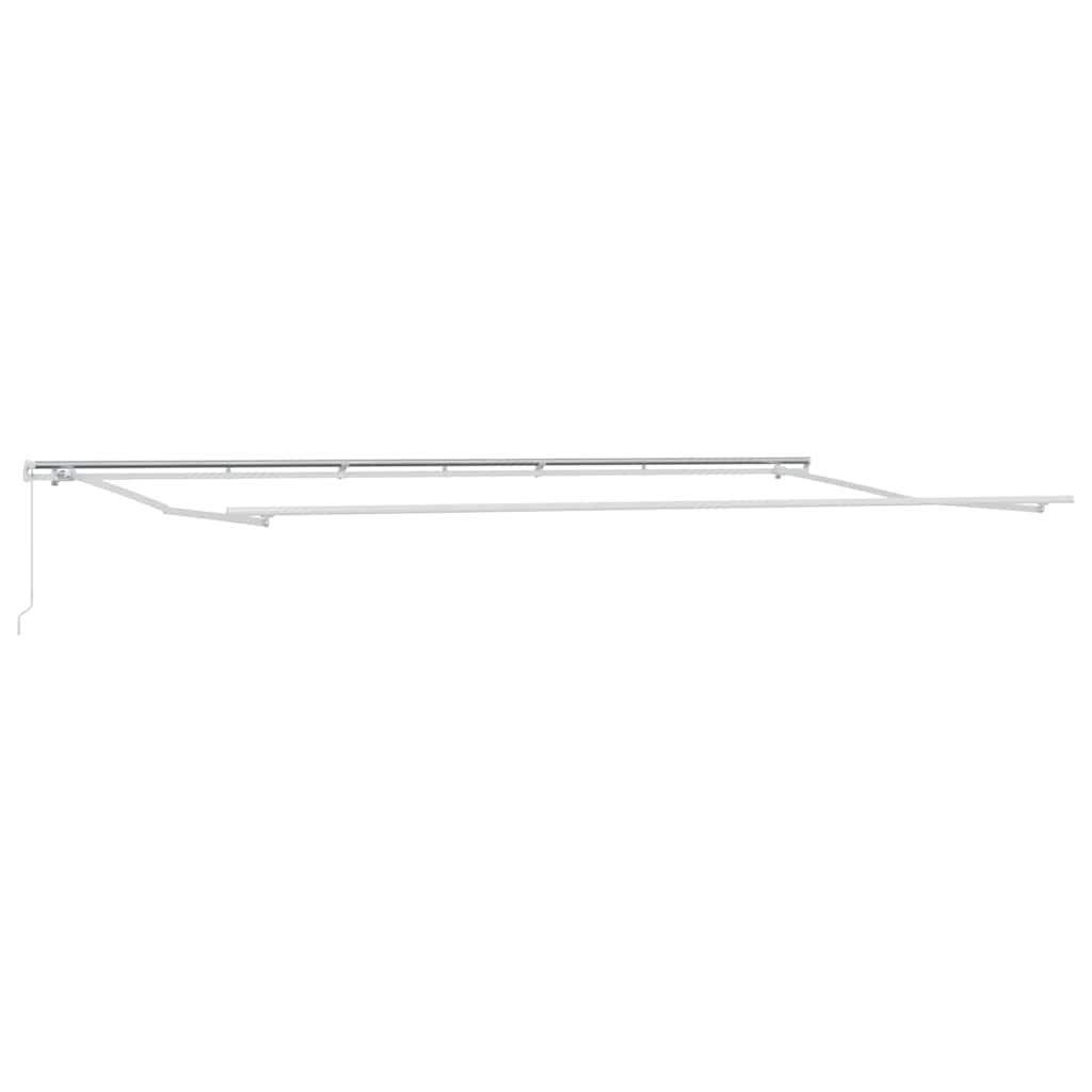 Awning Manual White 6 x 3.5 m Metal