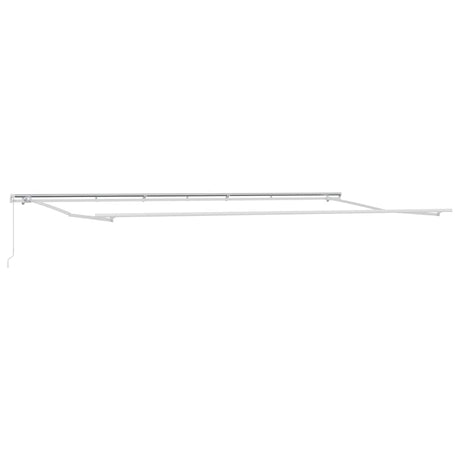 Awning Manual White 6 x 3.5 m Metal