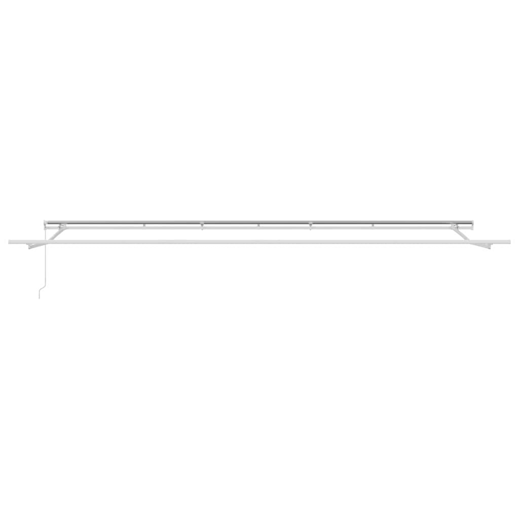Awning Manual White 6 x 3.5 m Metal