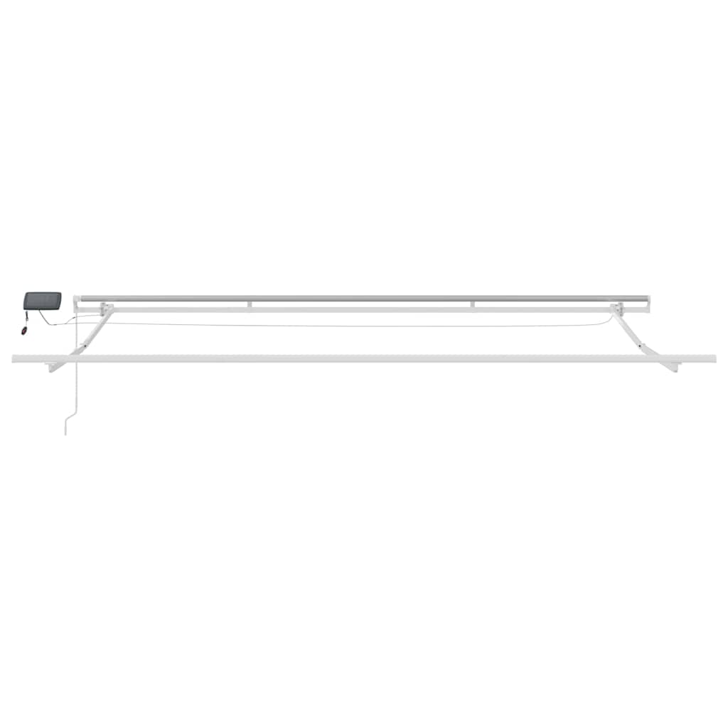 Awning Manual White 5 x 3 m Metal