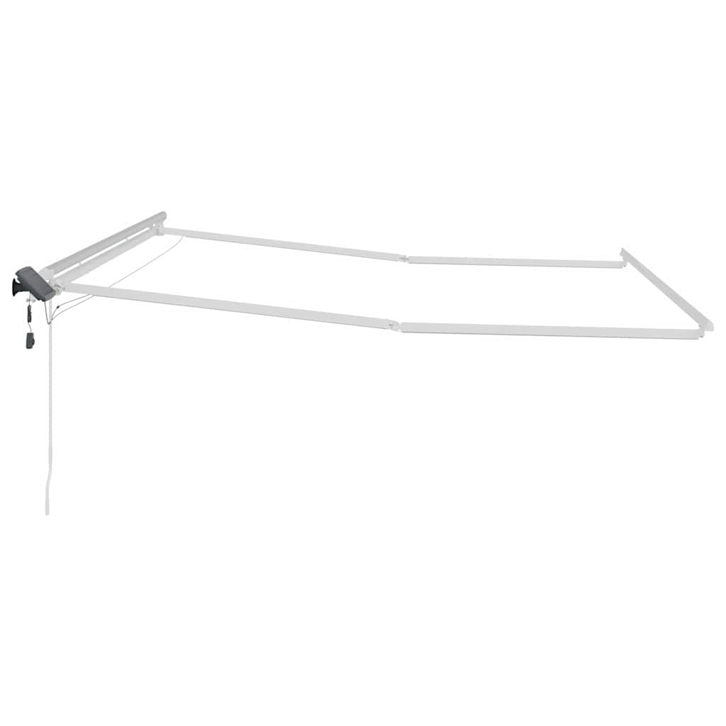 Awning Manual White 5 x 3 m Metal