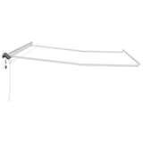 Awning Manual White 5 x 3 m Metal