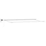 Awning with Manual White 6 x 3 m Metal