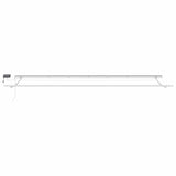 Awning with Manual White 6 x 3 m Metal