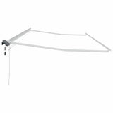Awning with Manual White 6 x 3 m Metal