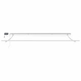 Awning with Manual White 4 x 3.5 m Metal