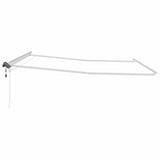 Awning with Manual White 5 x 3.5 m Metal