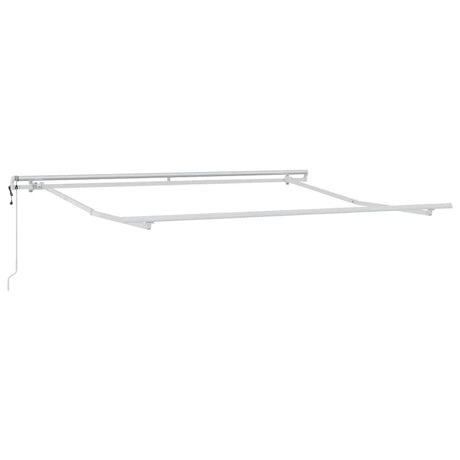 Awning Manual White 3.5 x 2.5 m Metal
