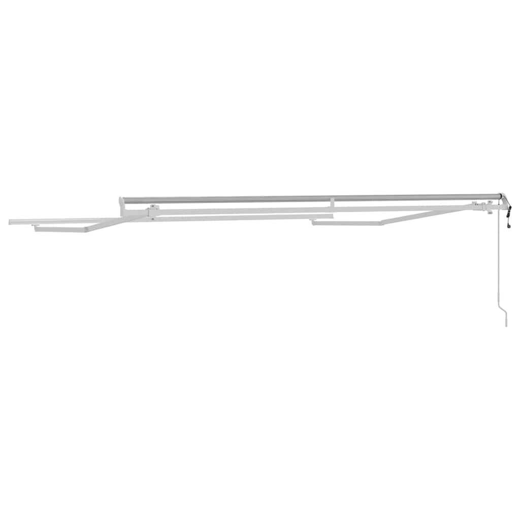 Awning Manual White 3.5 x 2.5 m Metal