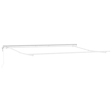 Awning Manual White 4.5 x 3 m Metal