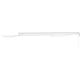 Awning Manual White 4.5 x 3 m Metal