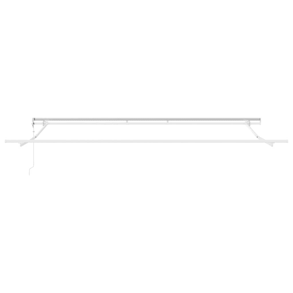 Awning Manual White 4.5 x 3 m Metal