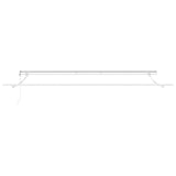 Awning Manual White 4.5 x 3 m Metal