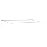 Awning Manual White 6 x 3 m Metal