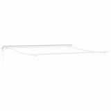 Awning Manual White 5 x 3.5 m Metal