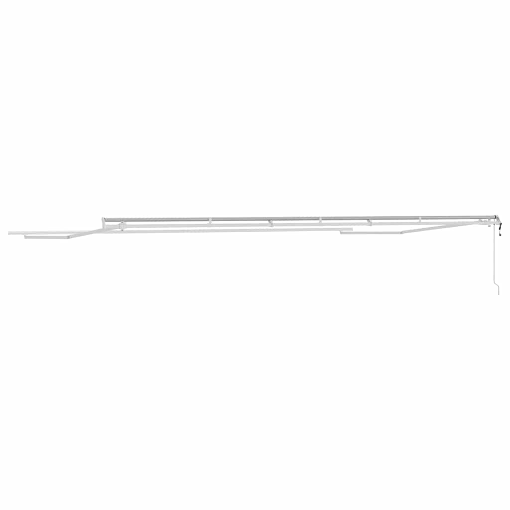 Awning Manual White 6 x 3.5 m Metal