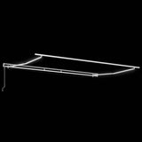 Awning with Manual White 4.5 x 3 m Metal