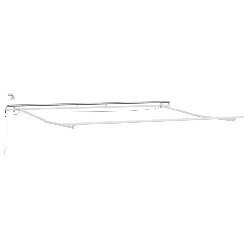 Awning White 5 x 3 m Metal