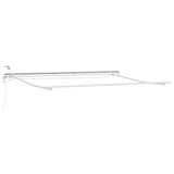 Awning White 5 x 3 m Metal