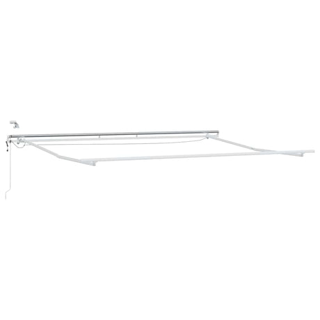 Awning White 5 x 3 m Metal