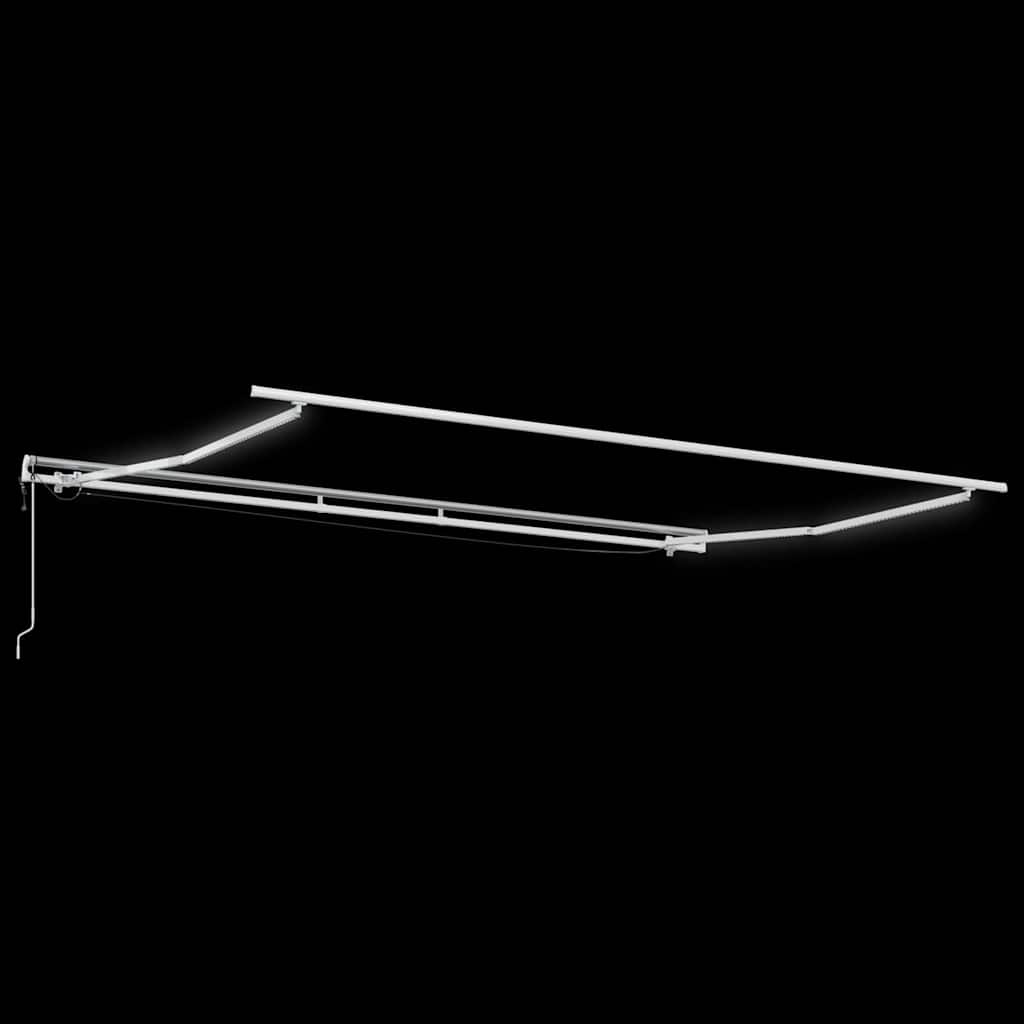 Awning White 5 x 3 m Metal