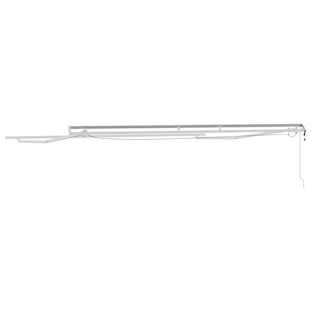 Awning White 5 x 3 m Metal
