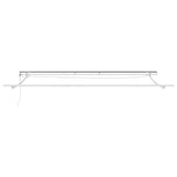 Awning White 5 x 3 m Metal