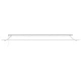 Awning with Manual White 6 x 3 m Metal