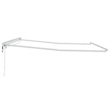 Awning with Manual White 4.5 x 3.5 m Metal