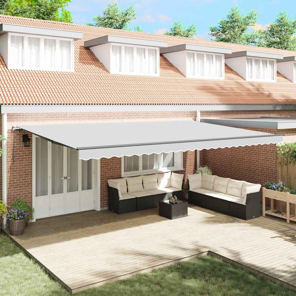 Awning Manual Anthracite 6 x 3 m Metal